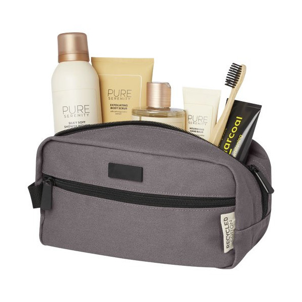 Borsa porta accessori in canvas riciclato...
