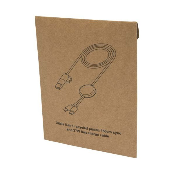 Cavo 5-in-1 in plastica riciclata da 150 cm per...
