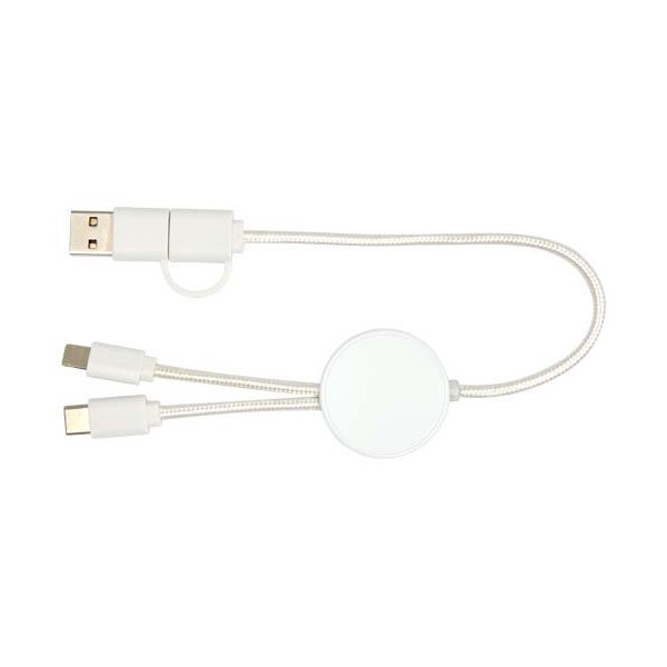 Cavo 5-in-1 in plastica riciclata da 30 cm per...
