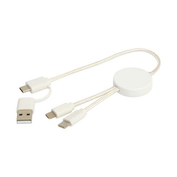 Cavo 5-in-1 in plastica riciclata da 30 cm per...