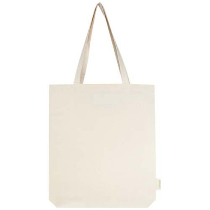 Tote bag con base ampia in tessuto biologico da 180 g/m² da 11 l Orissa