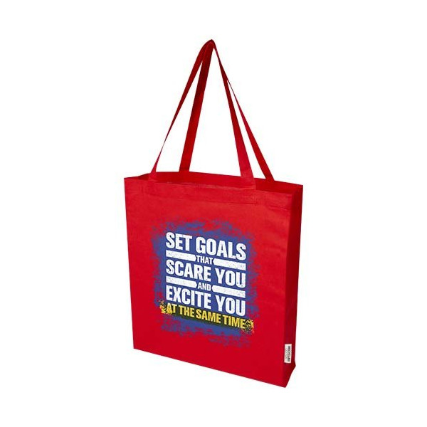 Tote bag a soffietto in cotone riciclato...