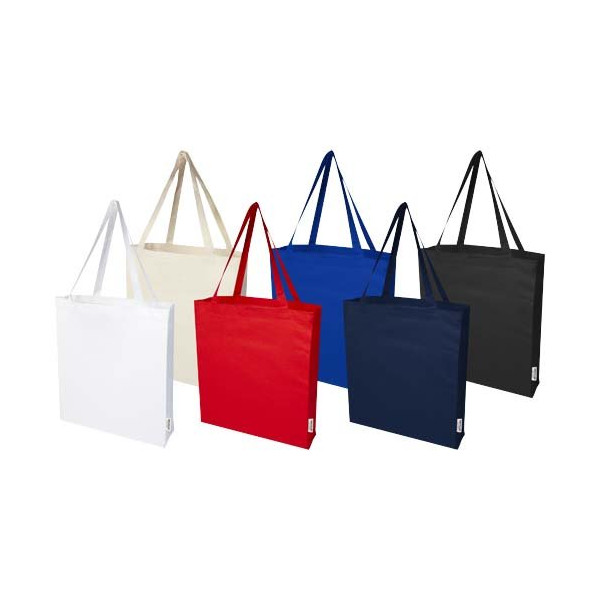 Tote bag a soffietto in cotone riciclato...