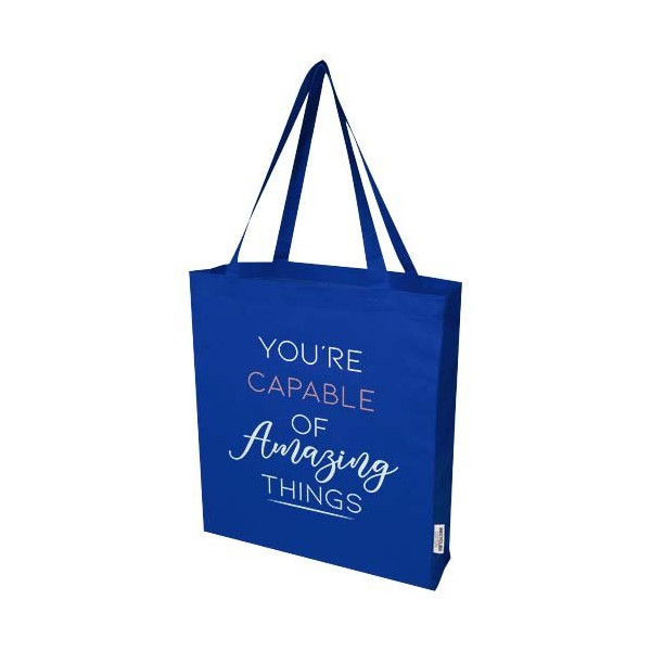 Tote bag a soffietto in cotone riciclato...