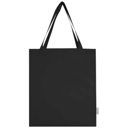 Tote bag a soffietto in cotone riciclato certificato GRS da 140 g/m² Madras