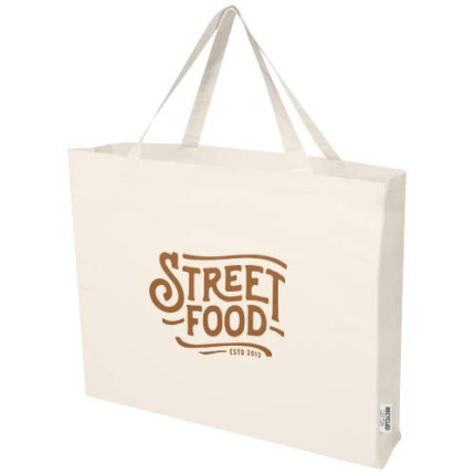 Tote bag in cotone riciclato certificato GRS da 220 g/m² Odessa 40L
