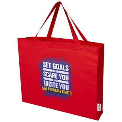 Tote bag in cotone riciclato certificato GRS da 220 g/m² Odessa 40L