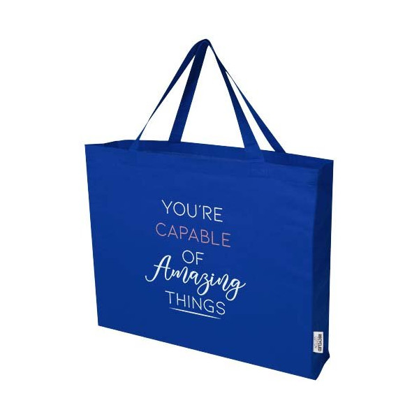 Tote bag in cotone riciclato certificato GRS da...