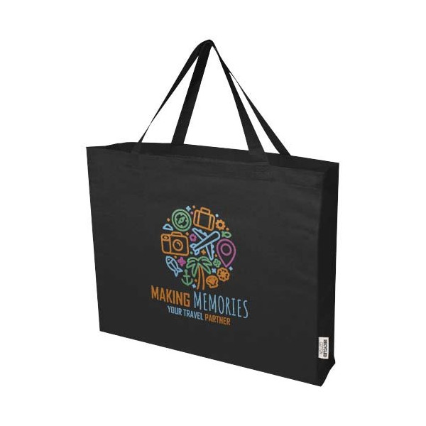 Tote bag in cotone riciclato certificato GRS da...