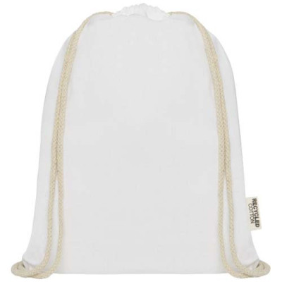 Borsa con cordoncino in cotone riciclato certificato GRS... 2