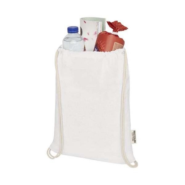 Borsa con cordoncino in cotone riciclato...