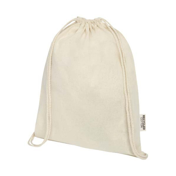 Borsa con cordoncino in cotone riciclato...