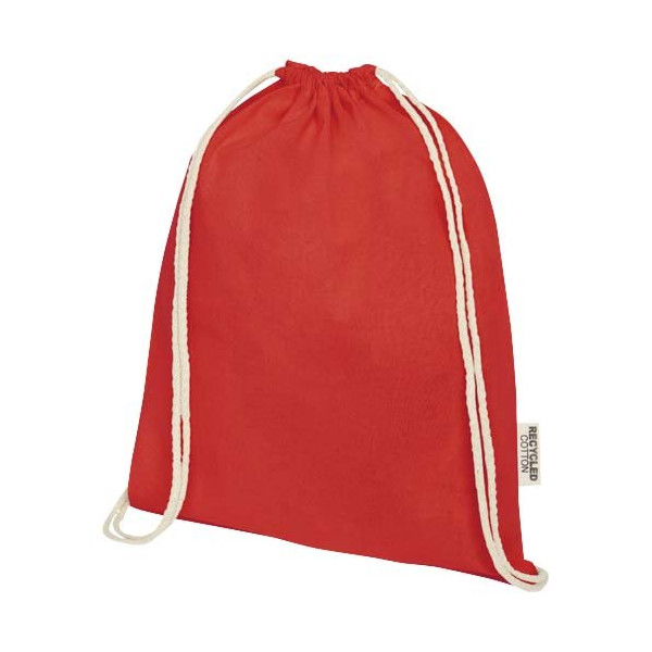 Borsa con cordoncino in cotone riciclato...