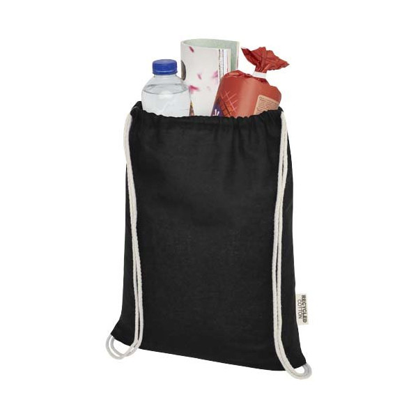 Borsa con cordoncino in cotone riciclato...