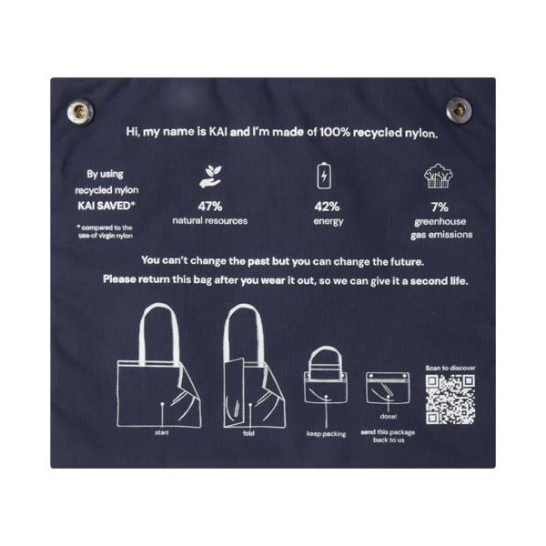 Tote bag circolare in materiale riciclato...