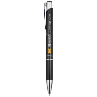 Penna a sfera a scatto Moneta in alluminio-inchiostro nero 2