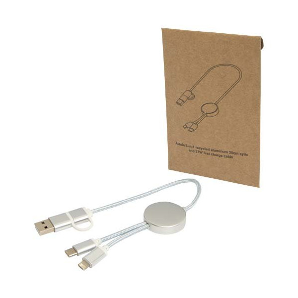 Cavo 5-in-1 in alluminio e plastica riciclata...