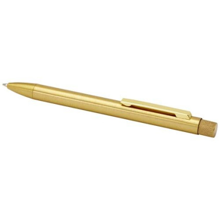 Penna a sfera in ottone riciclato Beatriz-inchiostro nero