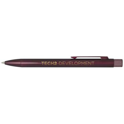 Penna a sfera in ottone riciclato Beatriz-inchiostro nero