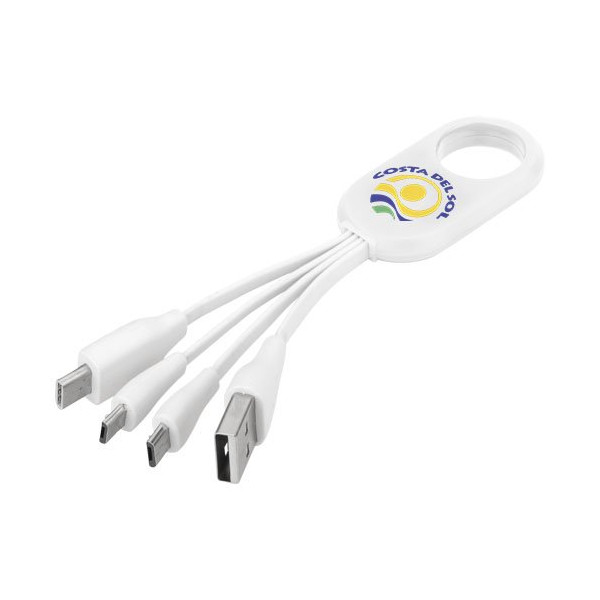 Cavo di ricarica Troup 4 in 1 con cordino