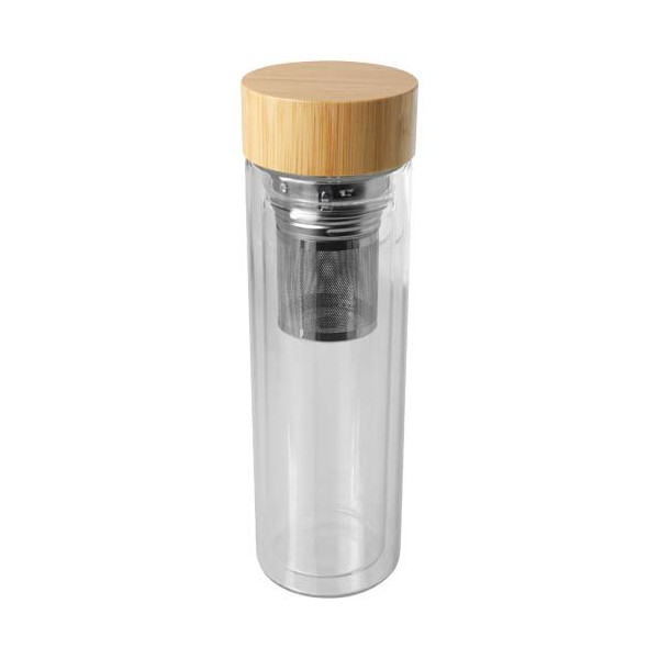 Borraccia con infusore in vetro borosilicato...