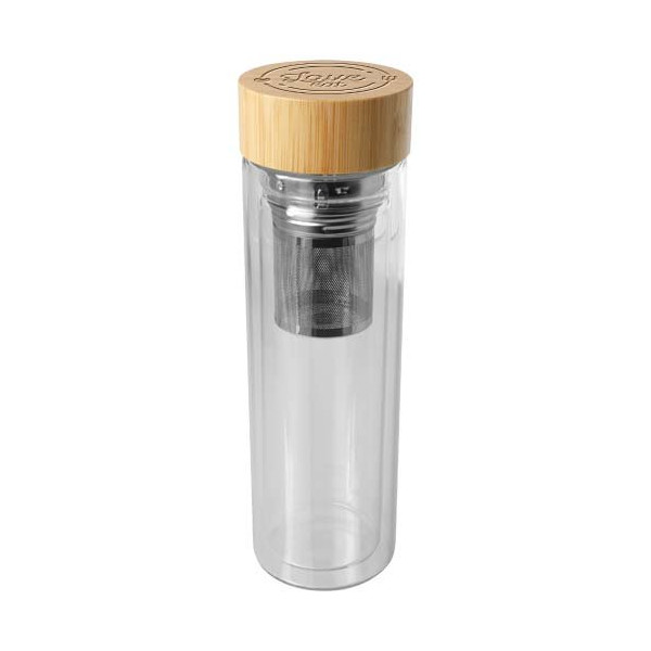 Borraccia con infusore in vetro borosilicato...