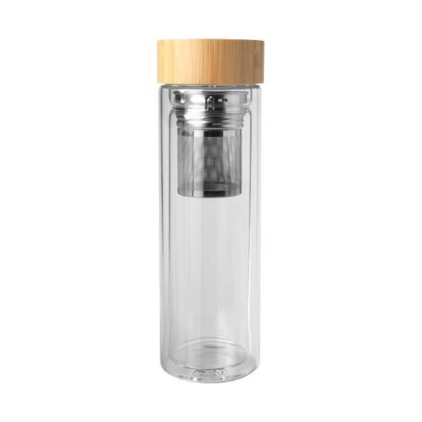 Borraccia con infusore in vetro borosilicato...