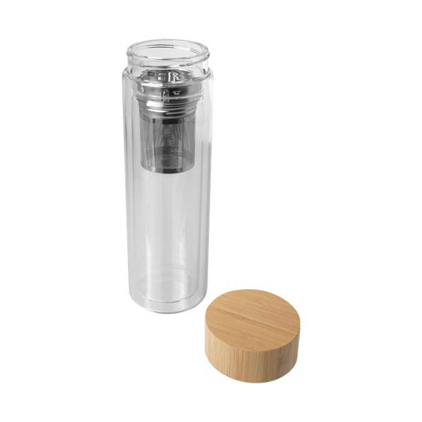 Borraccia con infusore in vetro borosilicato...