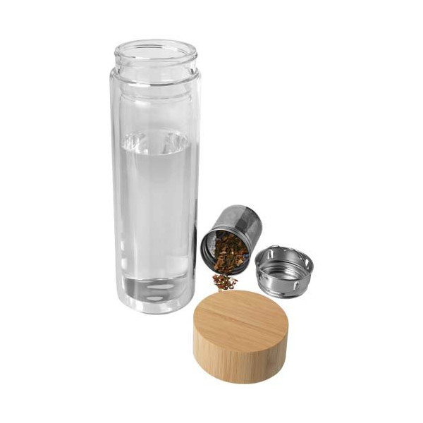 Borraccia con infusore in vetro borosilicato...