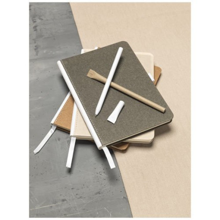 Penna a sfera in carta riciclata Asilah-inchiostro blu