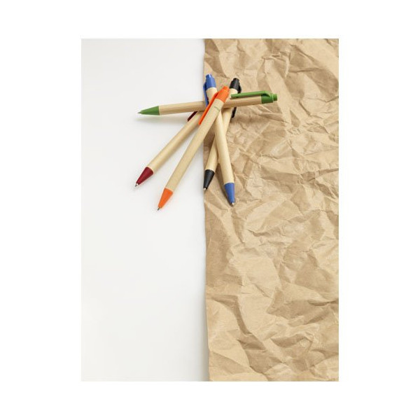 Penna a sfera Berk in cartone riciclato e...