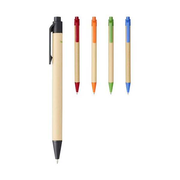 Penna a sfera Berk in cartone riciclato e...