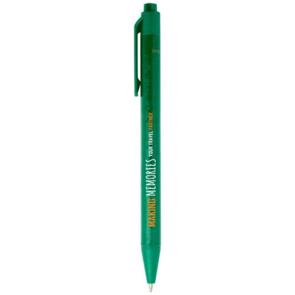 Penna a sfera in carta riciclata monocromatica con finitura opaca Chartik-inchiostro nero
