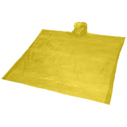 Poncho impermeabile monouso in materiale riciclato certificato GRS con custodia Mayan