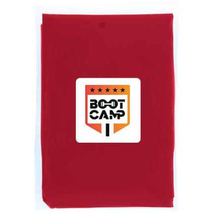 Poncho impermeabile monouso in materiale riciclato certificato GRS con custodia Mayan
