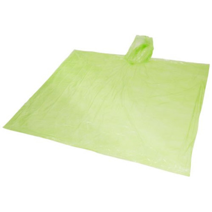 Poncho impermeabile monouso in materiale riciclato certificato GRS con custodia Mayan