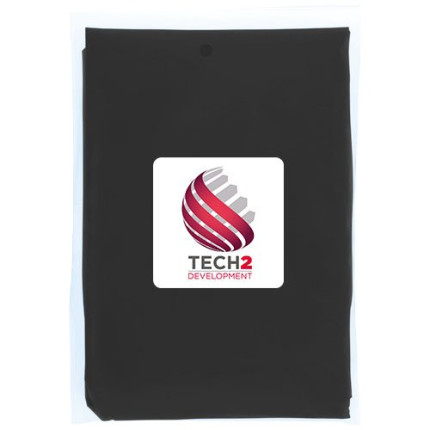 Poncho impermeabile monouso in materiale riciclato certificato GRS con custodia Mayan