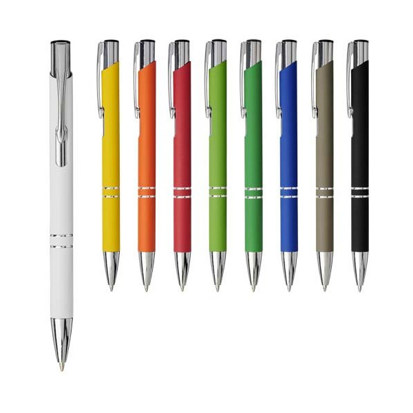 Penna a sfera a scatto Moneta soft touch...