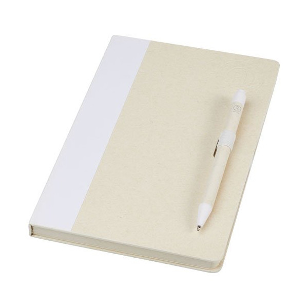 Set blocco note formato A5 e penna a sfera...