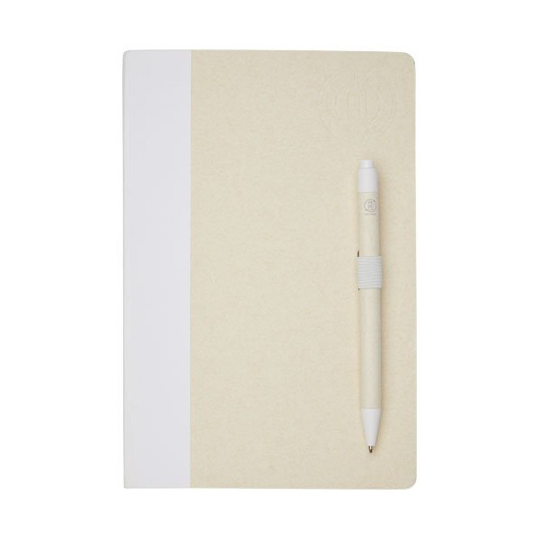 Set blocco note formato A5 e penna a sfera...