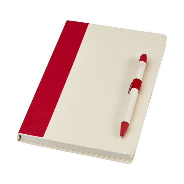 Set blocco note formato A5 e penna a sfera...