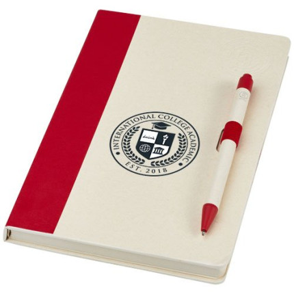 Set blocco note formato A5 e penna a sfera Dairy Dream realizzati con cartoni del latte riciclati