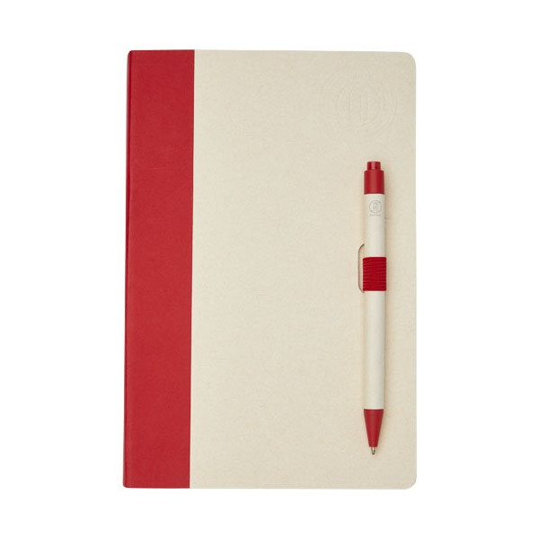 Set blocco note formato A5 e penna a sfera...