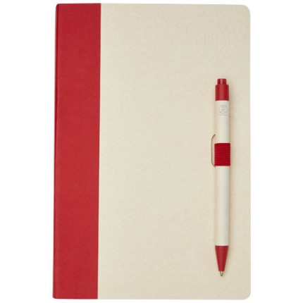 Set blocco note formato A5 e penna a sfera Dairy Dream realizzati con cartoni del latte riciclati