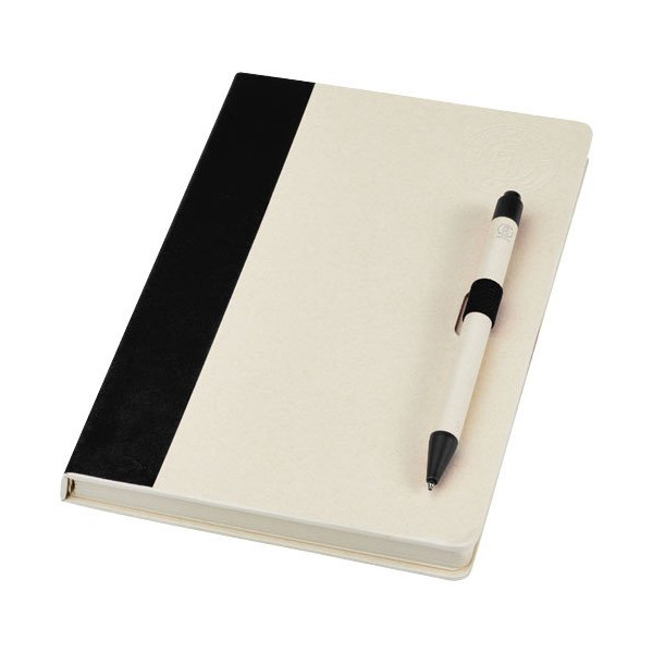 Set blocco note formato A5 e penna a sfera...