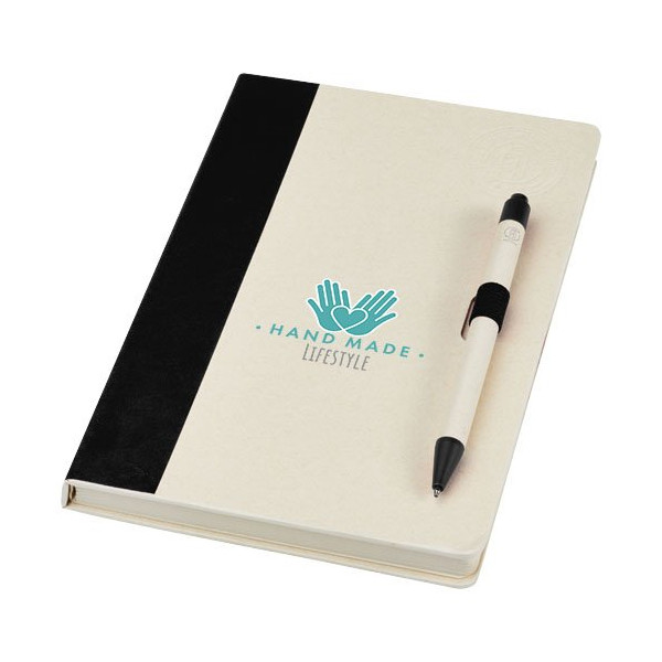 Set blocco note formato A5 e penna a sfera...