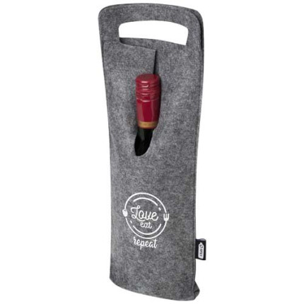 Sacchetto per bottiglia di vino in feltro riciclato certificato GRS da 75 cl Felta
