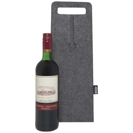Sacchetto per bottiglia di vino in feltro riciclato certificato GRS da 75 cl Felta