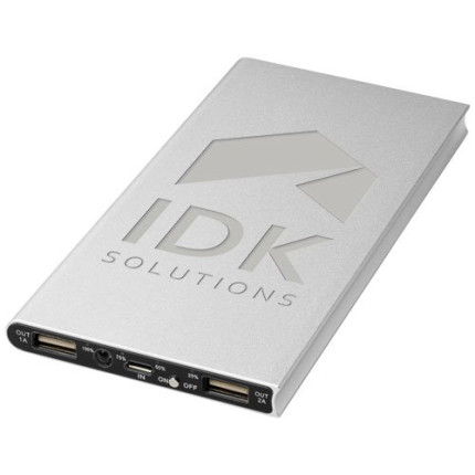 Power bank in alluminio da 8000 mAh Plate