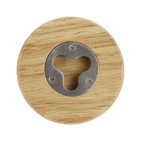 Sottobicchiere in legno con apribottiglie Scoll